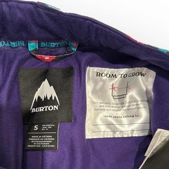 Burton Girls Snowboard Pants Elite Cargo Snow Cargo Pants Size Girl Small (8) - Picture 13 of 16